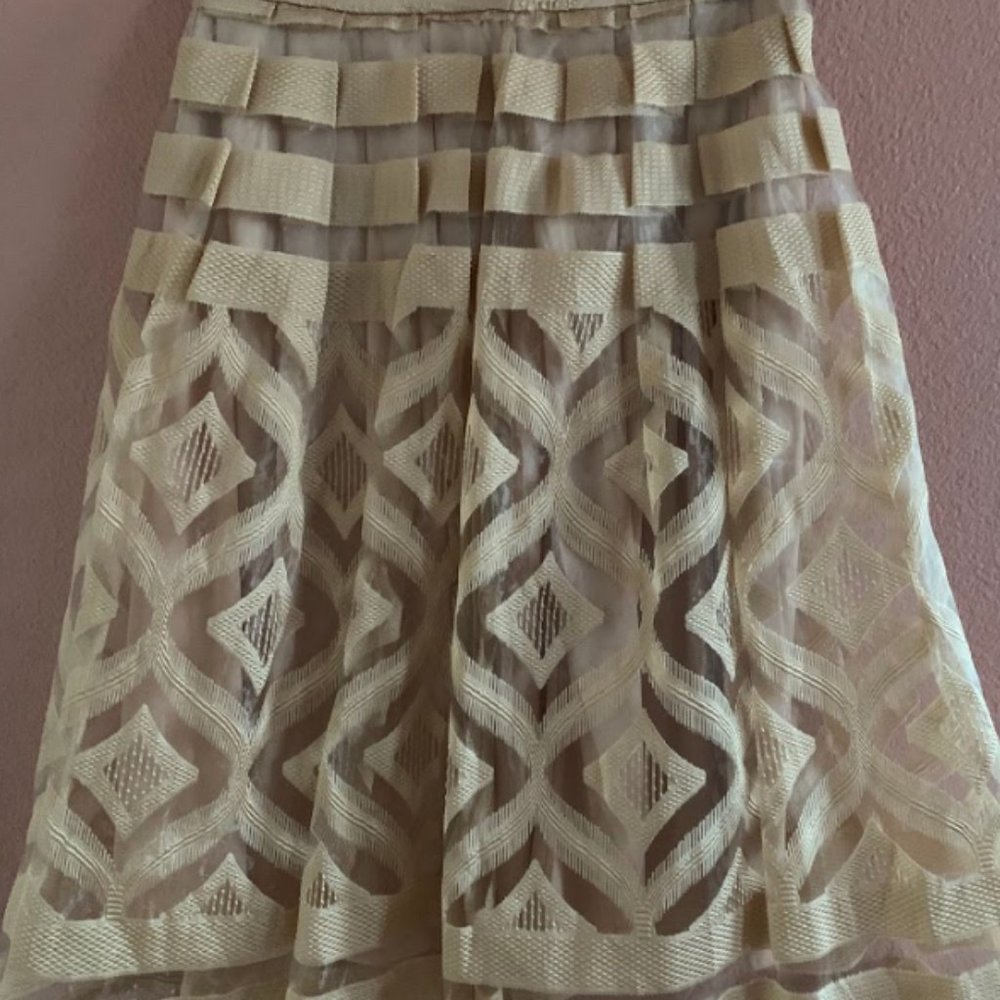 Beautifully Ornate Satin and Lace Skirt!!